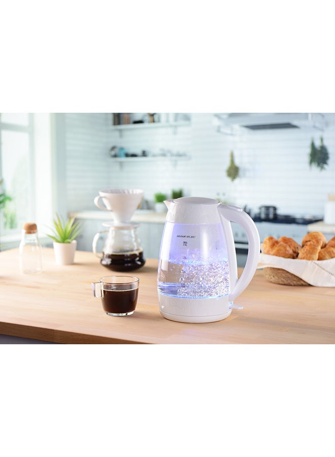 ALSAIF-ELEC Reval Electric Kettle 2 L 2200 W E03213/WH White  - Image 2