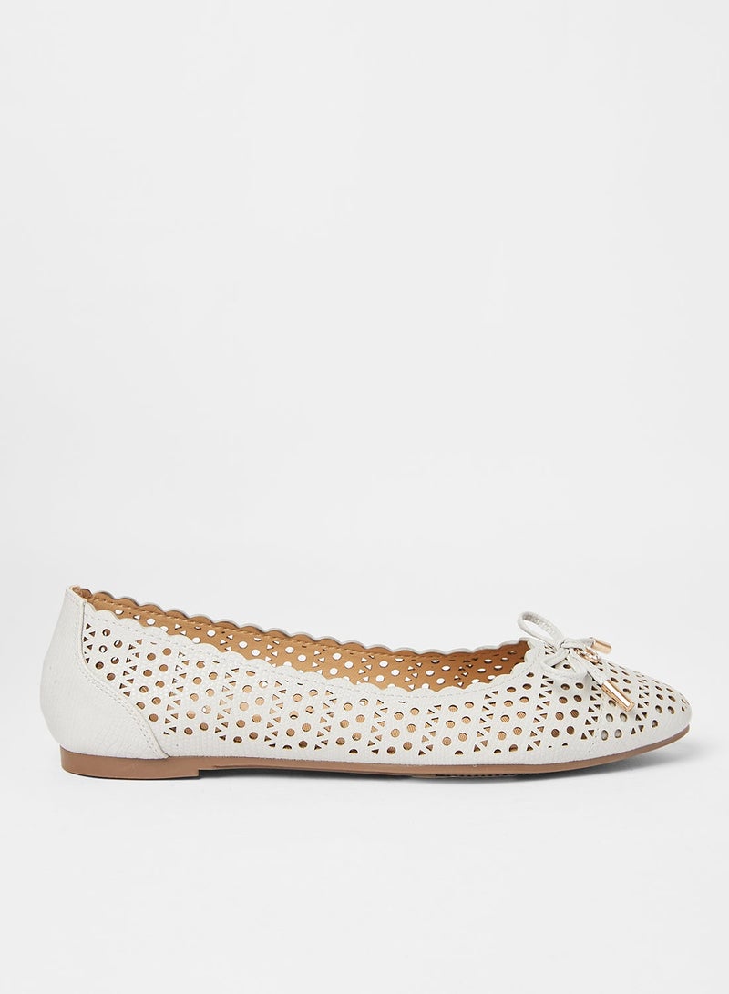 Cobblerz - Flats Cut-Out Detail Ballerina Grey - Image 1