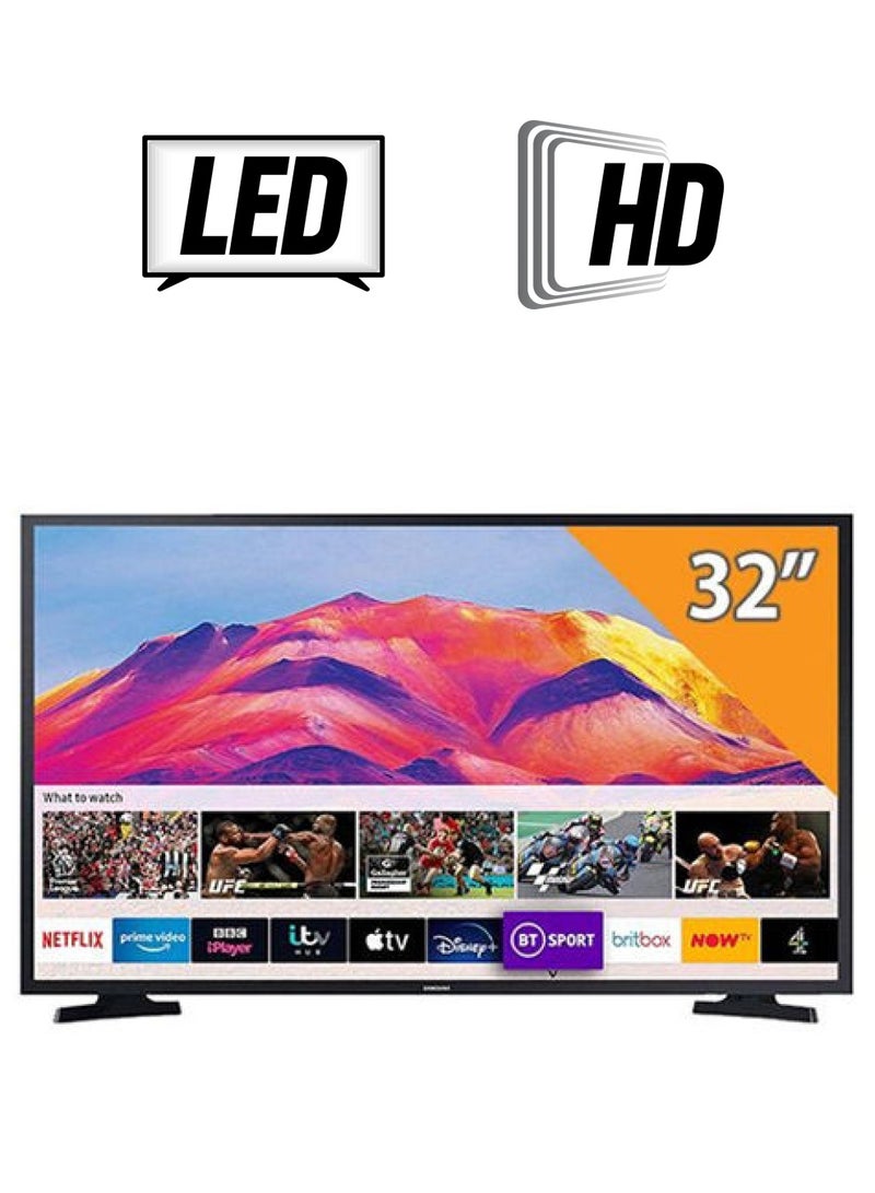 Samsung 32-Inch 1366x768 HD Smart TV With Built In Receiver with wall mount UA32T5300 Black  - Image 1