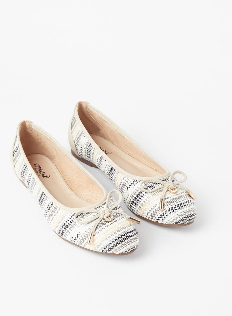 Cobblerz - Bow Detail Ballerina Multicolour - Image 1