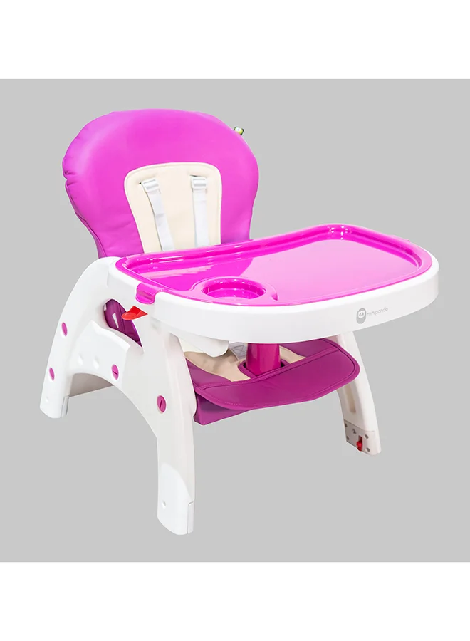 mini panda Triune Deluxe Convertible Highchair, Pink