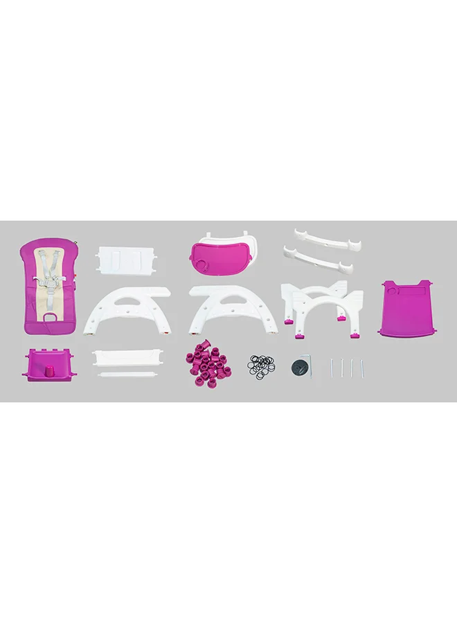 mini panda Triune Deluxe Convertible Highchair, Pink
