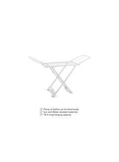 El Helal & Silver Star Rattan Drying Rack White 180x109cm  - Image 5