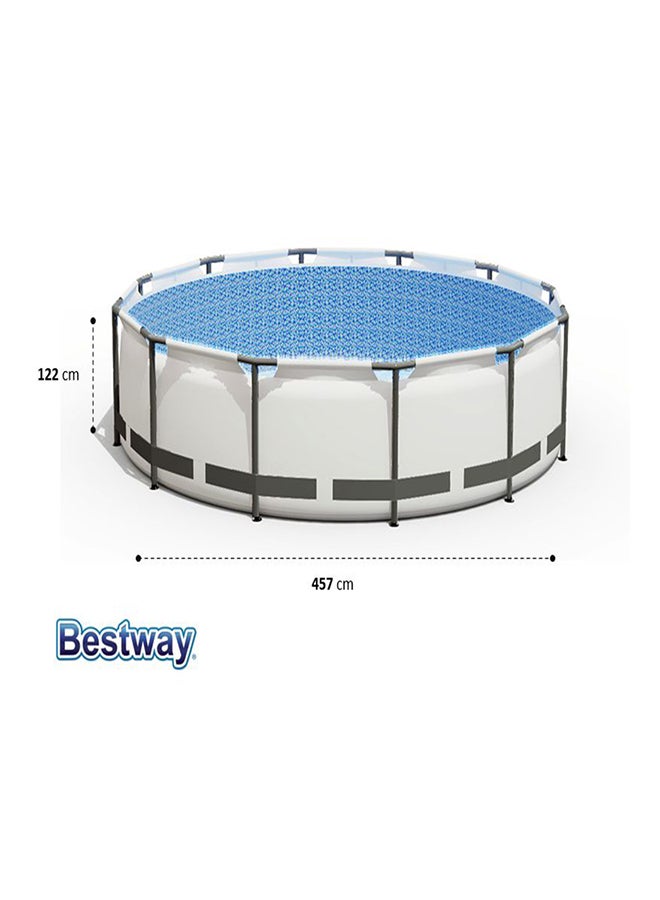 Bestway Steel Pro Frame Pool Set(Pool Filter Pump Ladder Ground Cloth Cover) 457x122cm  - Image 4
