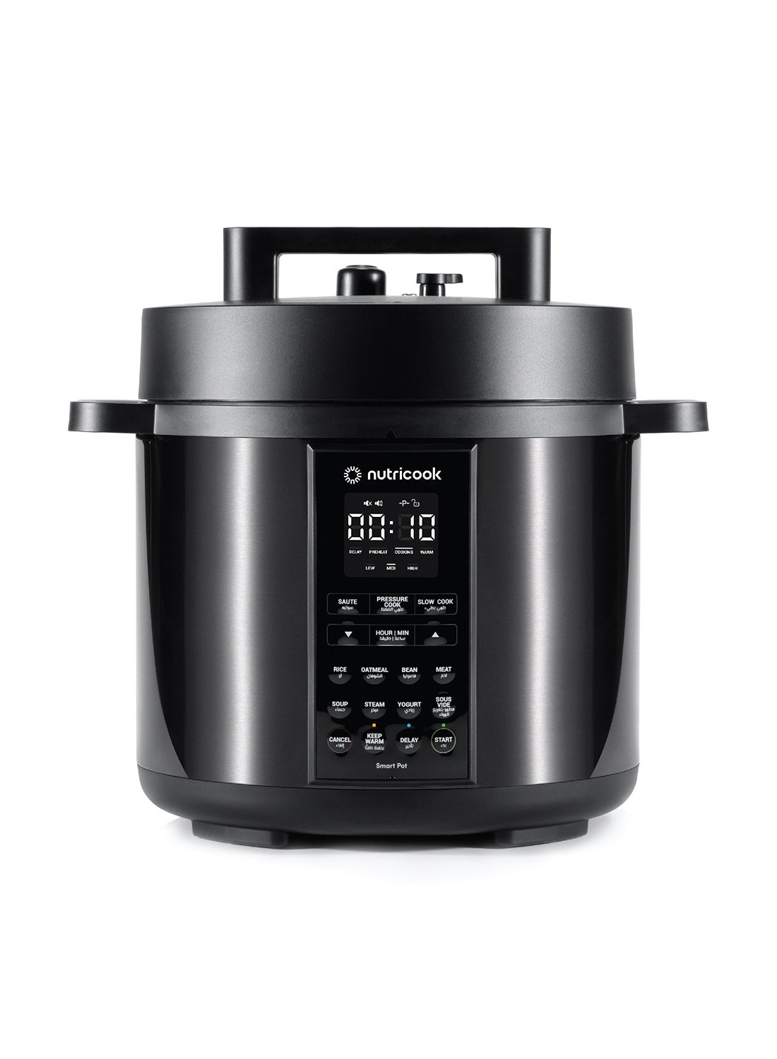 nutricook Stainless Steel Smart Pot 2 Pressure Cooker 1000 W SP204K 6 L 1000 W SP204K Black UAE Dubai Abu Dhabi