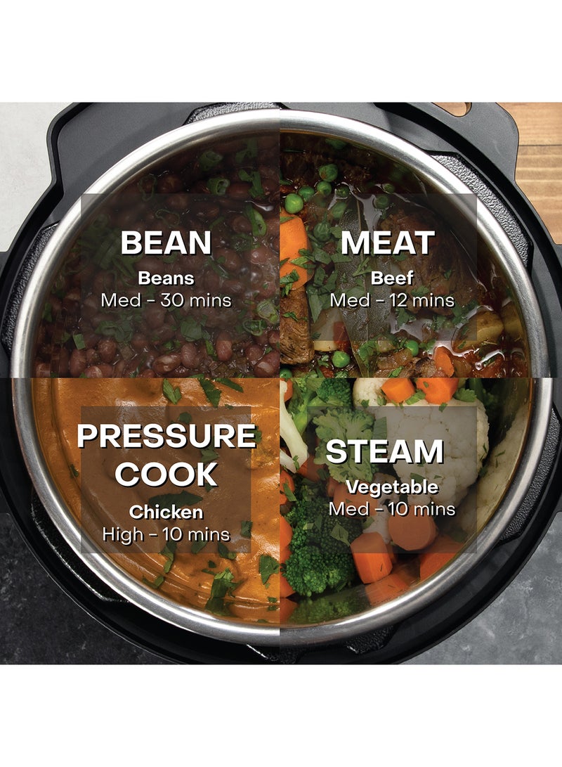 نيوتري كوك قدر طهي بالضغط ذكي متعدد الاستخدامات 9 في 1 8 L 1200 W SP208K أسود - Image 5