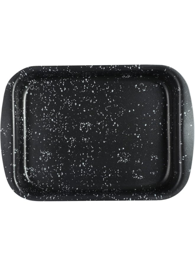 جراندي طقم صوانٍ مستطيلة للفرن مكون من قطعتين وردي/أسود 25, 30سم - Image 2