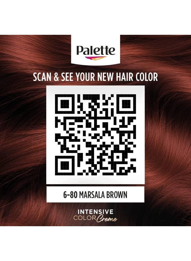 Palette - Permanent Cream Hair Dye Marsala Brown 6.80 50ml , 50ml , & 10ml - Image 1