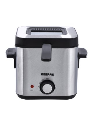 Deep Fryer With Viewing Window Adjustable Temperature Control Non Stick Basket 1.5 L 900 W GDF36016 Silver/Black - pnsku/N44267858A/45/_/1700648364/7c6ec27e-10fc-469f-a202-74db1ef0a434
