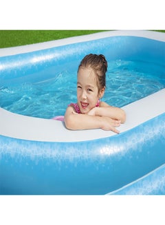 Bestway Bestway Blue Rectangular Family Pool 26-54006 262x175x51cm  - Image 4