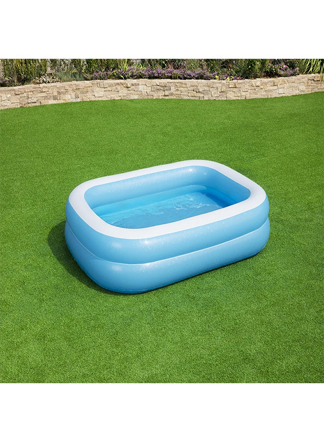 Bestway - Bestway Blue Rectangular Family Pool 26-54006 262x175x51cm - Image 1