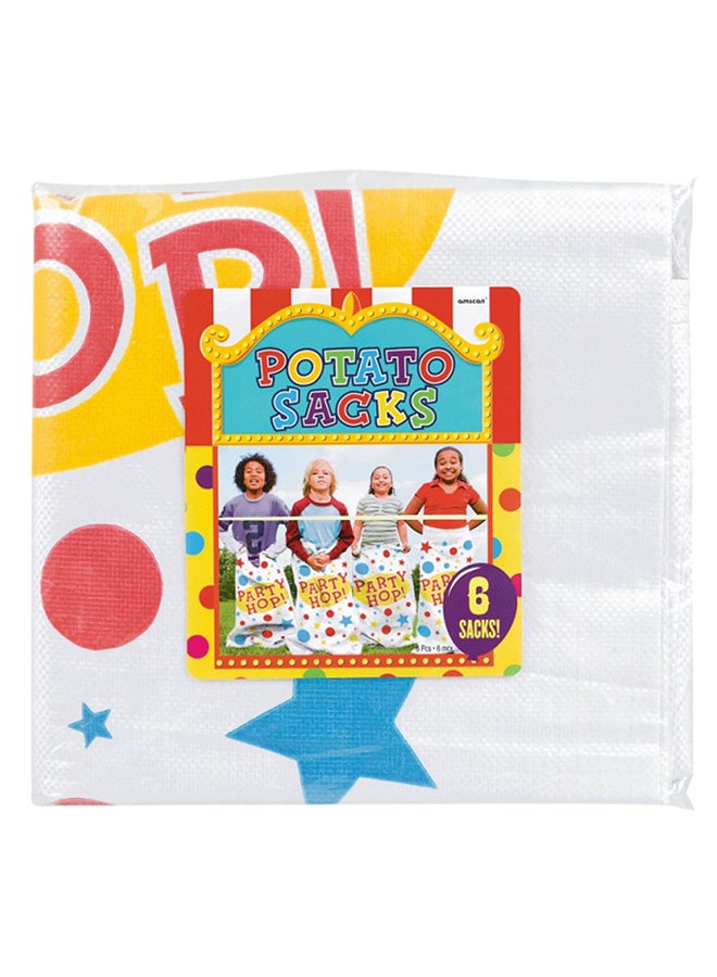 Amscan Plastic Potato Sacks 6Pcs