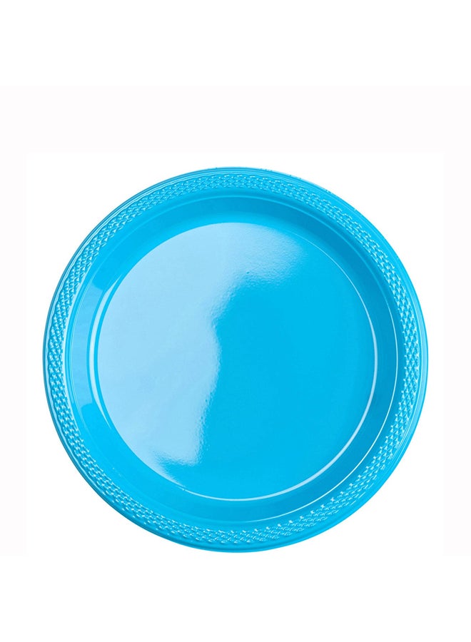 Amscan Caribbean Plastic Plates 7In 20Pcs