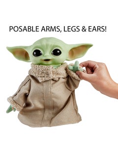 STAR WARS 11-In Yoda Baby Figure From The Mandalorian, Collectible Stuffed Character with Carrying Satchel For Movie Fans Ages 3 And Older, Star Wars Plush Toy  - Image 2