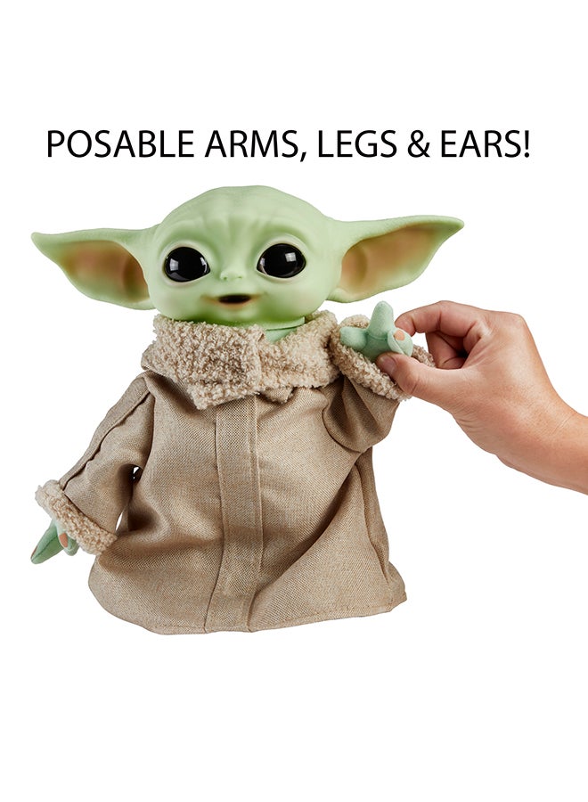 STAR WARS - 11-In Yoda Baby Figure From The Mandalorian, Collectible Stuffed Character with Carrying Satchel For Movie Fans Ages 3 And Older, Star Wars Plush Toy - Image 1
