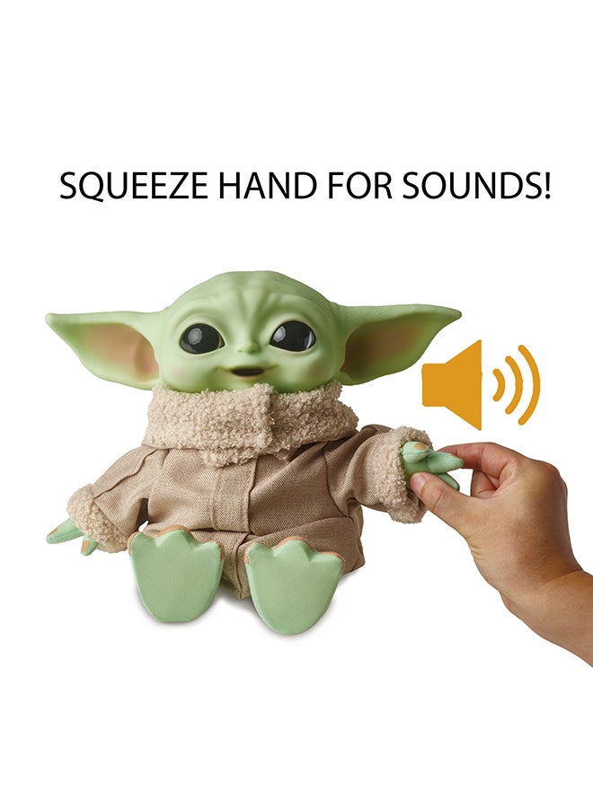 STAR WARS - 11-In Yoda Baby Figure From The Mandalorian, Collectible Stuffed Character with Carrying Satchel For Movie Fans Ages 3 And Older, Star Wars Plush Toy - Image 1