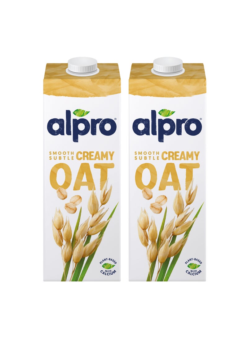 ألبرو حليب الشوفان 1لترات عبوة من قطعتين - Image 1