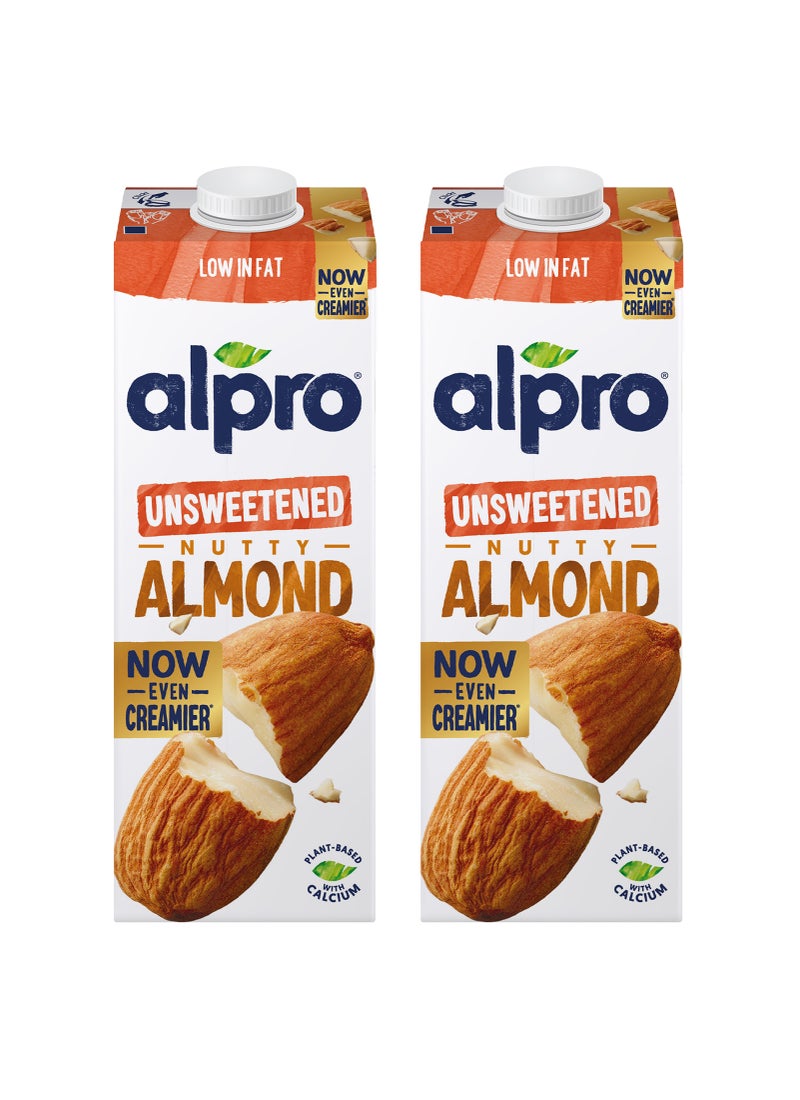 ألبرو عبوة اللوز بتركيبة خالية من السكر 1لترات عبوة من قطعتين - Image 1