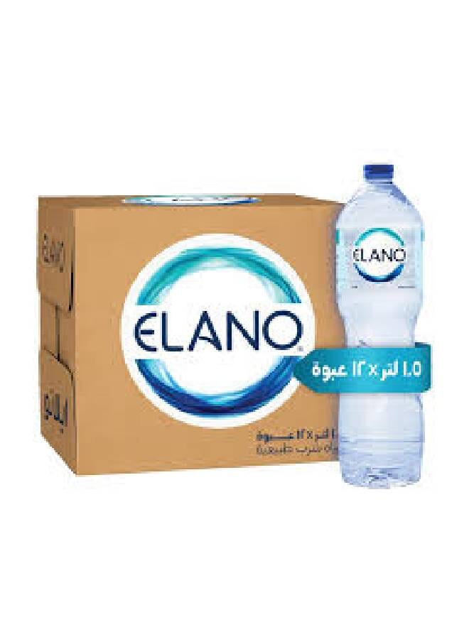 زجاجة مياه شرب طبيعية 1.5لترات عبوة من 12 قطعة