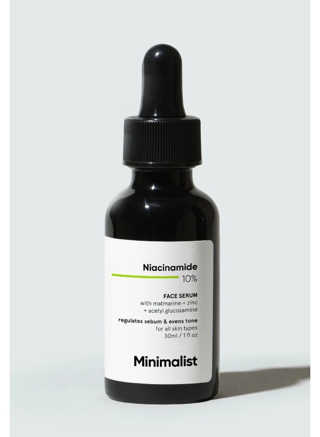 MINIMALIST - Niacinamide 10% Face Serum 30ml - Image 1