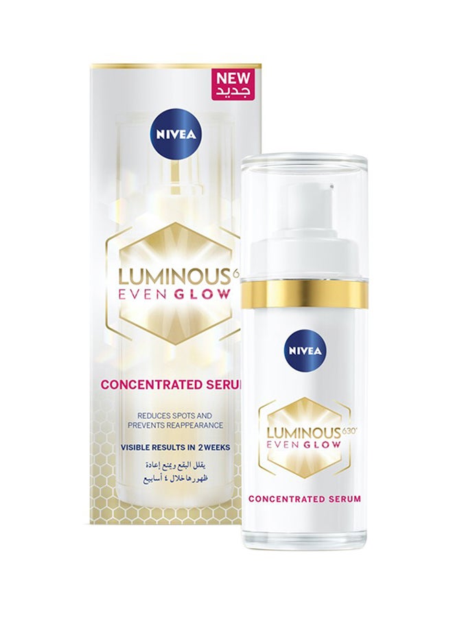 Nivea - Luminous 630 Even Glow Concentrated Face Serum Clear 30ml - Image 1