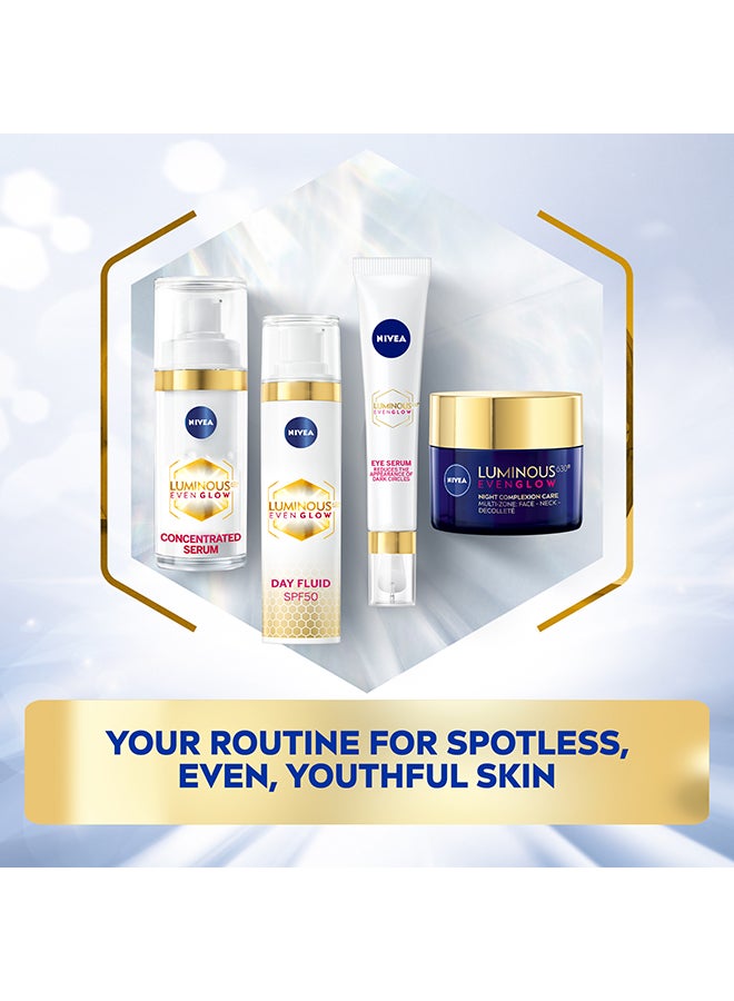 Nivea - Luminous 630 Even Glow Concentrated Face Serum Clear 30ml - Image 1
