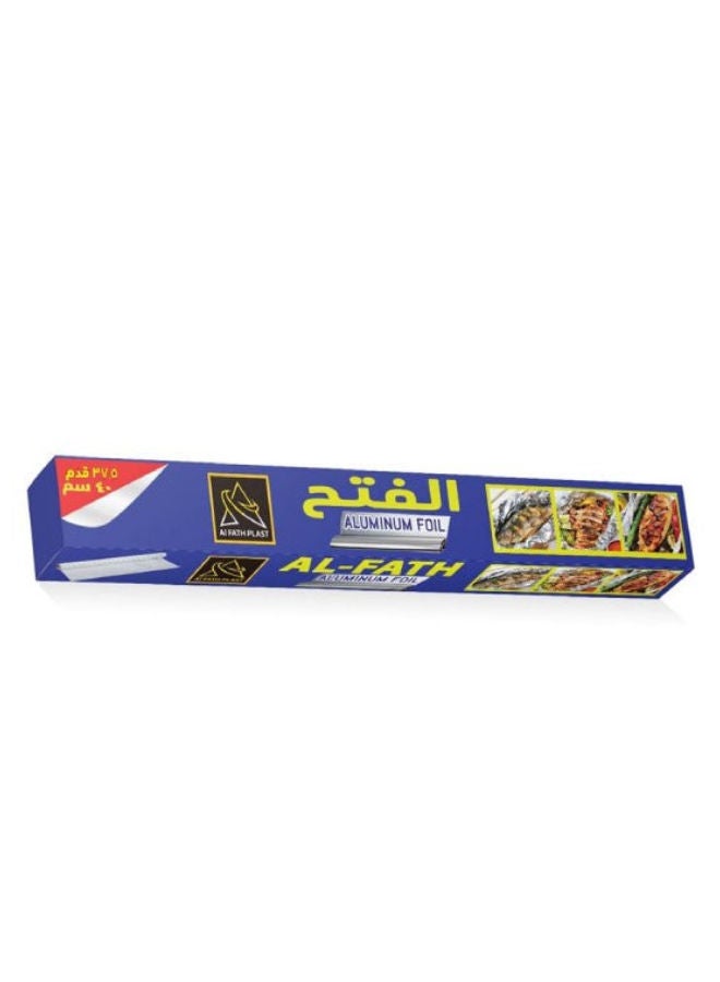 الفتح لفة فويل ألومنيوم فضي 20متر 