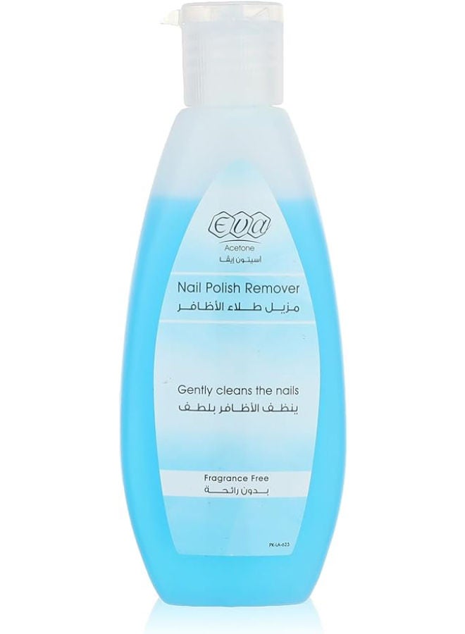 Eva Care Acetone Nail Polish Remover 100ml Blue - Image 1