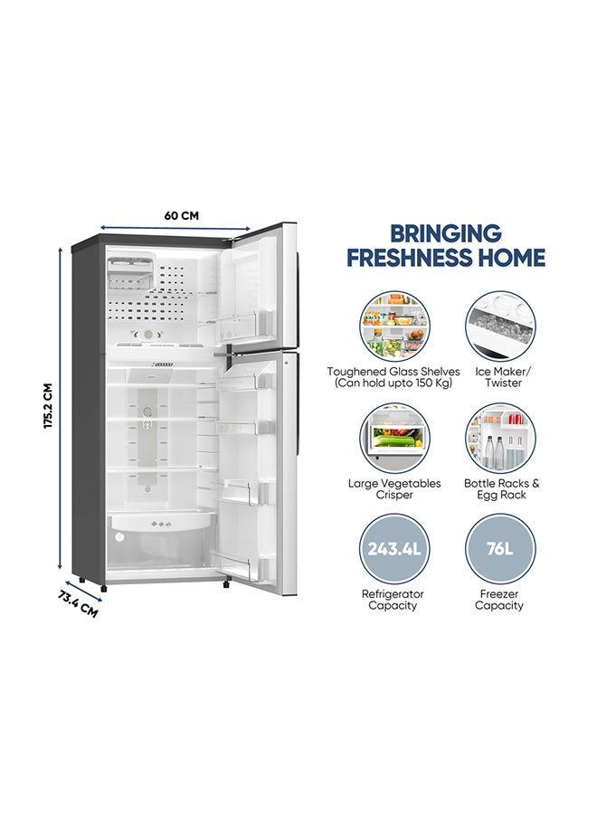 500L Gross / 319L Net, Double Door Refrigerator, No Frost Top Mount Fridge, R600A Power Saving, CFC Free, Best For Home And Office, 10 Years Inverter Compressor Warranty, St Steel Finish, Made In India 404.42 kW NRF500FSS Grey - pnsku/N44333419A/45/_/1707911966/f9899af6-4bdd-4269-8832-e3e992c6749d