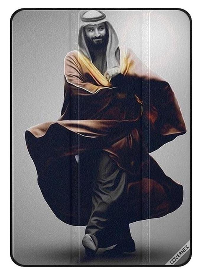كوفرنيكس غطاء حماية بتصميم محمد بن سلمان وهو يمشي لجهاز آي باد ميني متعدد الألوان - Image 1