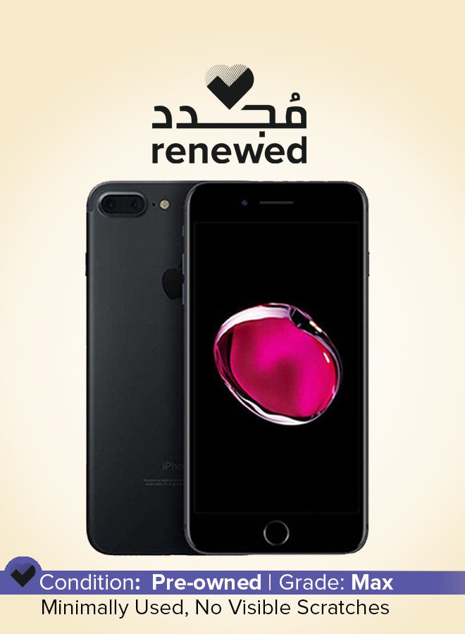 Apple Renewed - iPhone 7 Plus 128GB Black 4G With Facetime - Middle East Version - Image 1