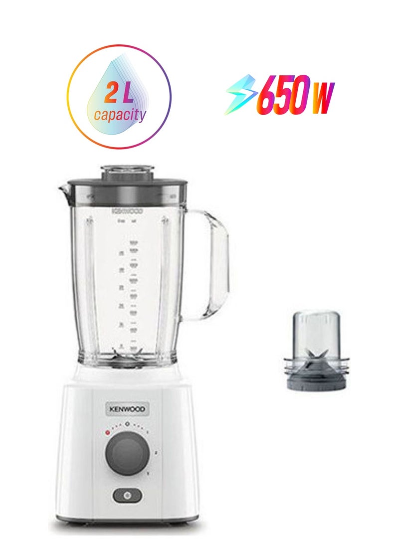 KENWOOD Blender With Mill 2 L 650 W BLP41COWH White/Grey - Image 1