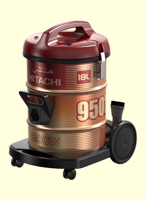 Canister Vacuum 2100W 18 L 2100 W CV-950H SS220 WR Red/Gold