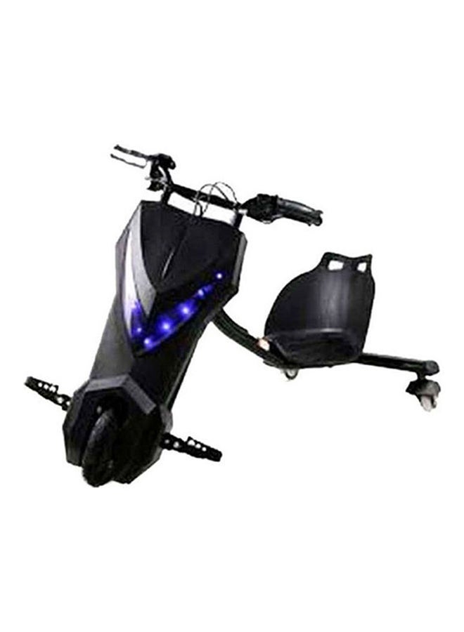 Drifting Electric Scooter In Black With Led Lights And Comfortable Seat Black 94x64x60cm - Image 3