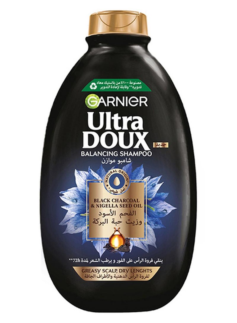 غارنييه شامبو ألترا دو بالفحم الأسود وزيت حبة البركة للتنقية واللّمعان 200ملليلتر - Image 1