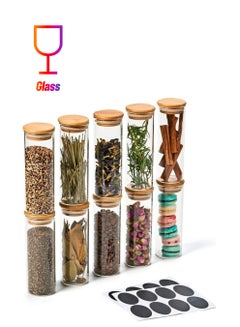 XiuWoo 10-Piece Airtight Glass Jar Set 300 x 10ml  - Image 1
