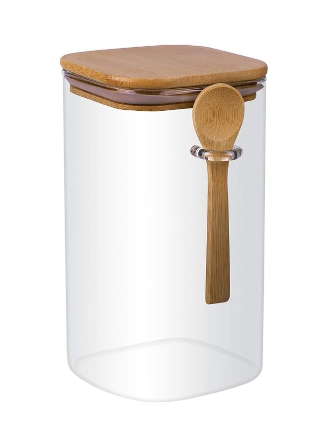 شو وو برطمان زجاجي محكم الغلق لتخزين الطعام 10 x 10 x 19سم - Image 2