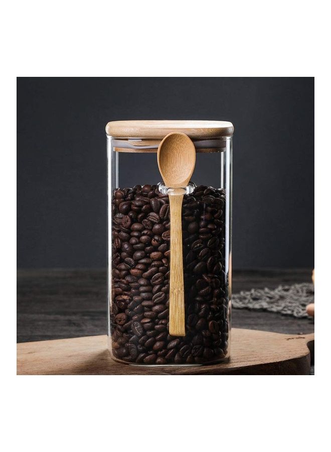 شو وو برطمان زجاجي محكم الغلق لتخزين الطعام 10 x 10 x 19سم - Image 4