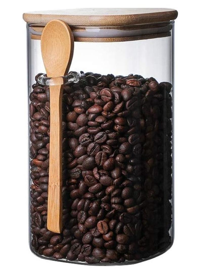 شو وو برطمان زجاجي محكم الغلق لتخزين الطعام 10 x 10 x 19سم - Image 1