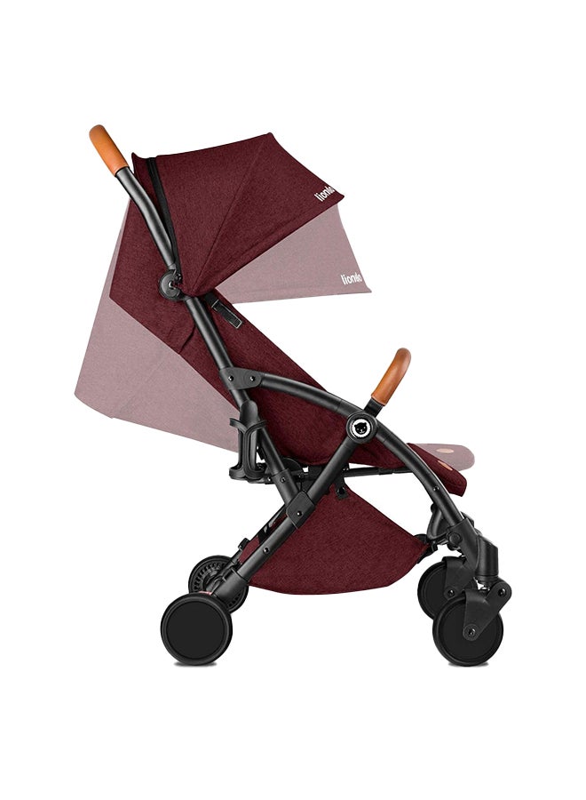 lionelo Julie Baby Stroller  - Black Burgundy  - Image 5