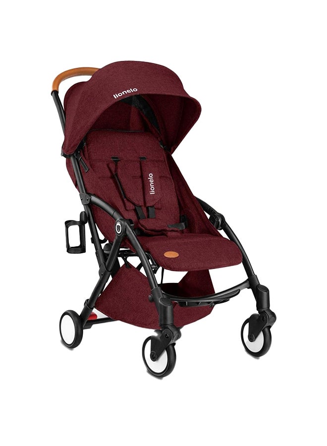 lionelo Julie Baby Stroller  - Black Burgundy  - Image 1