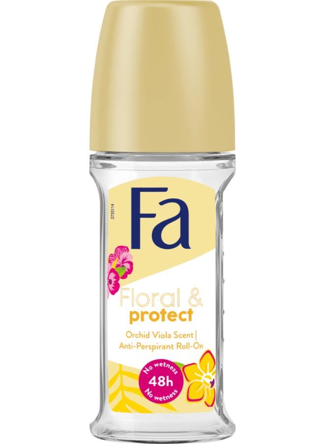 Fa Roll on Floral Orchid Multicolour 50ml - Image 1