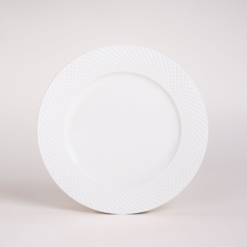 لا ميسا طقم عشاء بورسلان من لا ميسا باللون الأبيض 18 قطعة أبيض 29x29x21.5سم - Image 2