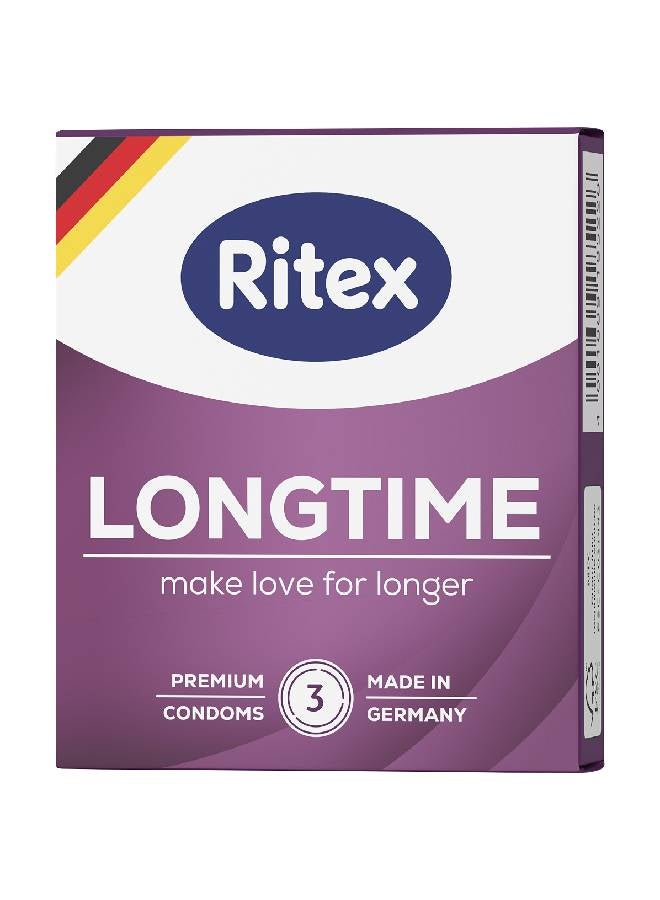 ريتكس عبوة من 3 واقيات ذكرية للتأخير (للتحمل الطبيعي) - Image 1