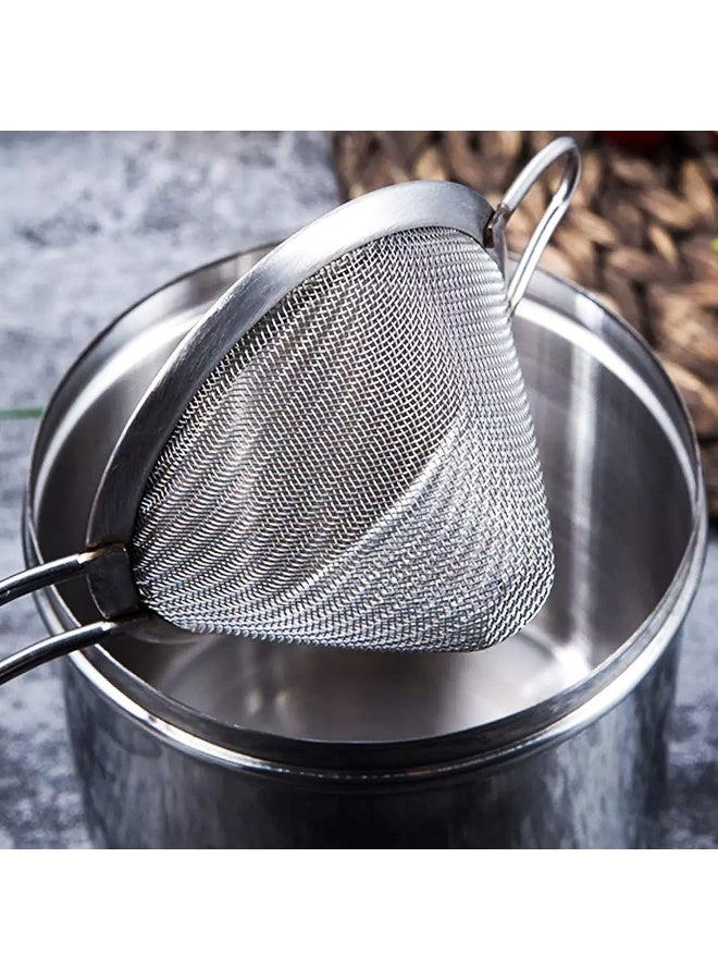 راج مصفاة مخروطية الشكل من الإستانلس ستيل فضي 34x10x13سم - Image 1