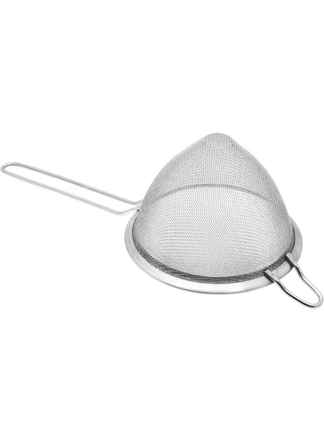 راج مصفاة مخروطية الشكل من الستانلس ستيل فضي 35x10.5x14سم - Image 5