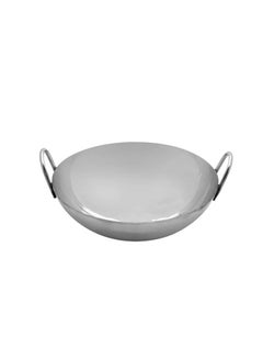 RAJ Stainless Steel Deep Cooking Kadai Silver 36cm  - Image 1