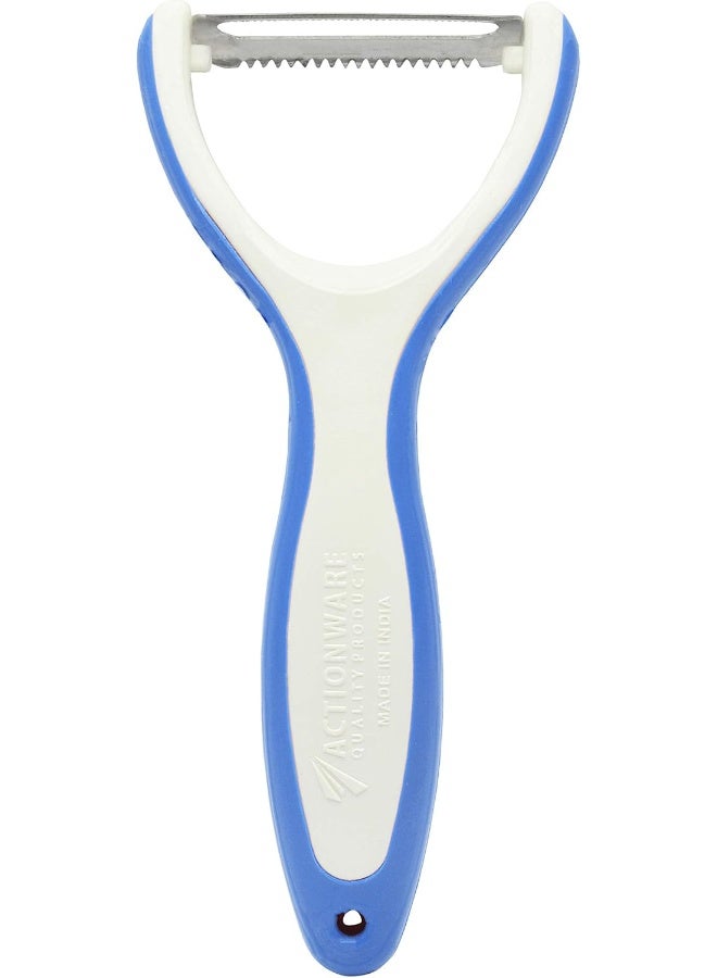 أكشن مقشرة خضراوات معدنية قابلة للتحريك أزرق - Image 1