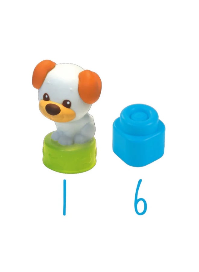Clementoni - 7-Piece Dog and Puppy Blocks Set - Image 1