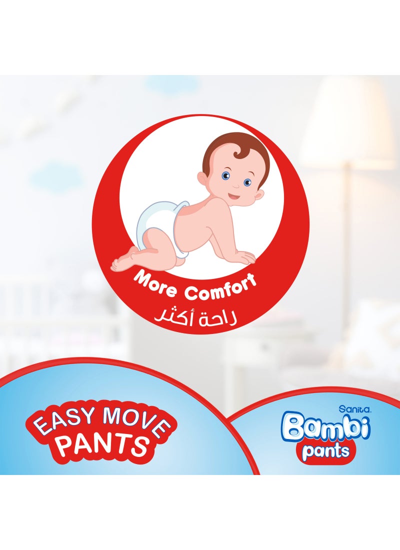 Sanita Bambi Baby Diapers Pants Jumbo Pack, Size 5 x Large 12-18 Kg 88 Count  - Image 3